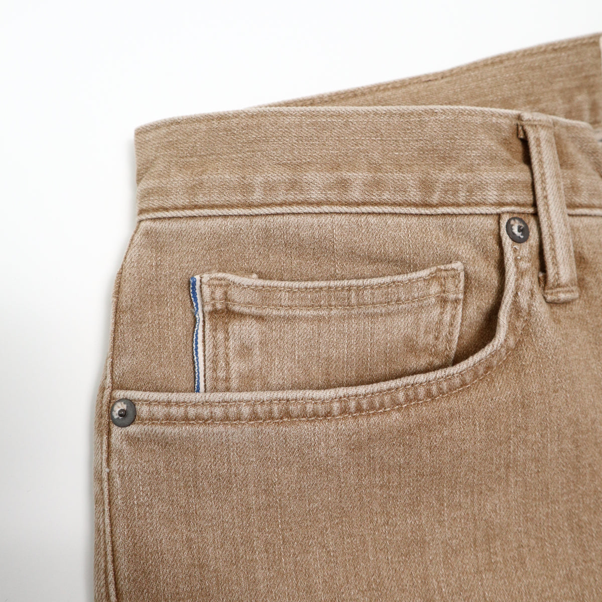 The Pen Slim 10.5oz Rustic Copper Selvedge Denim