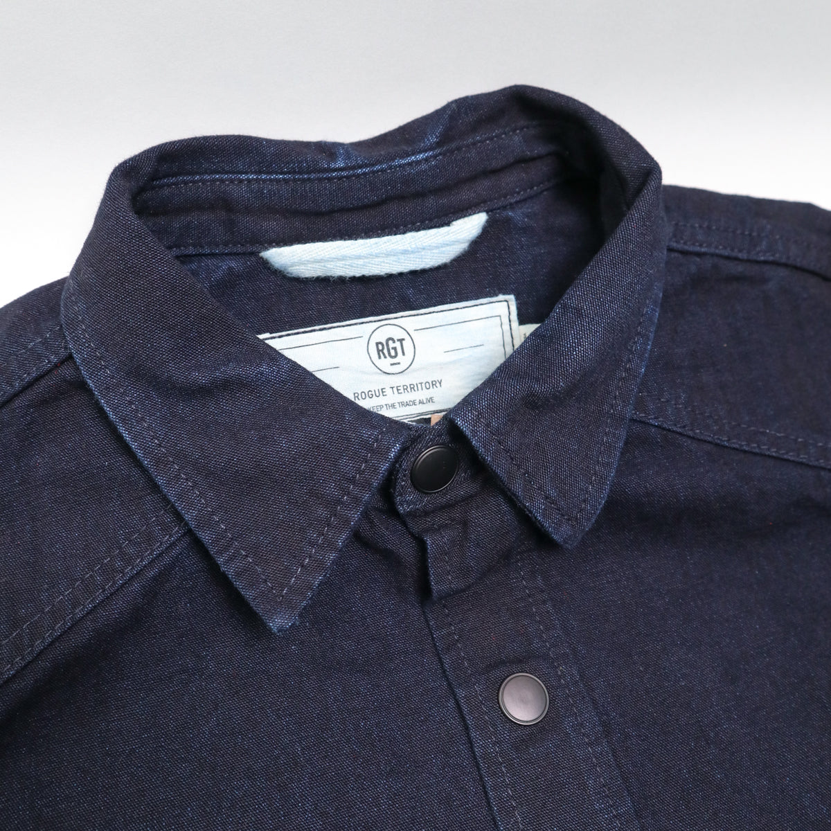 Western Shirt 11oz Rinsed Indigo Selvedge Canvas