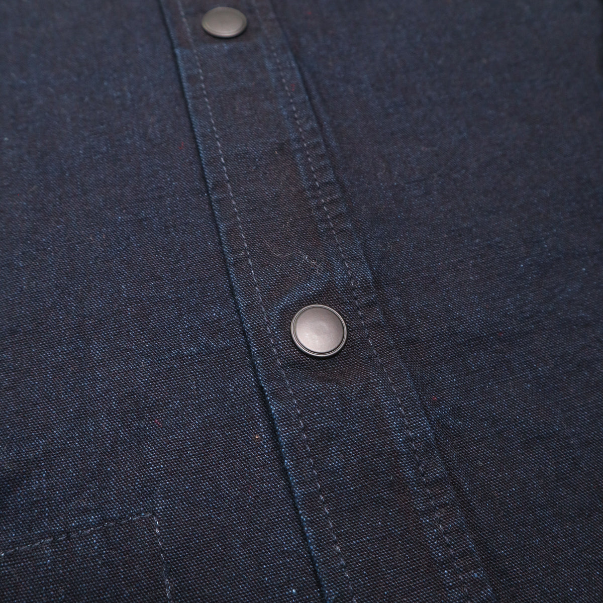 Western Shirt 11oz Rinsed Indigo Selvedge Canvas