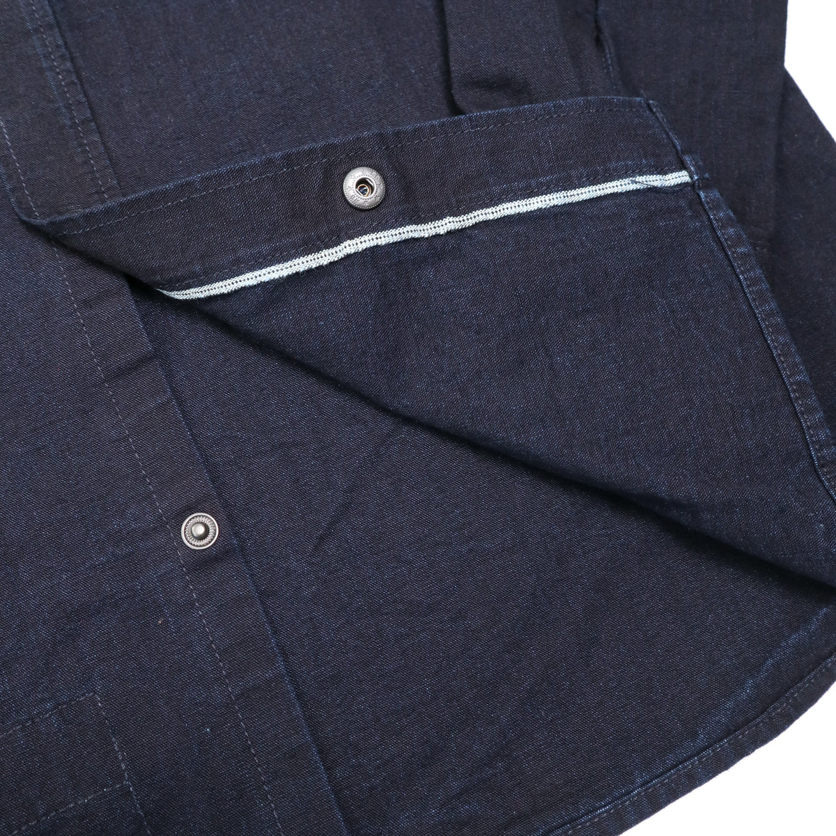 Western Shirt 11oz Rinsed Indigo Selvedge Canvas