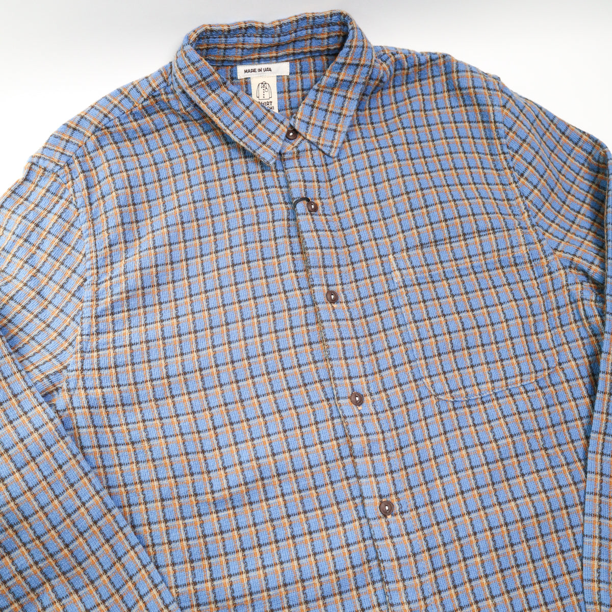 The Ripper Panama Double Gauze Shirt Plaid Ocean