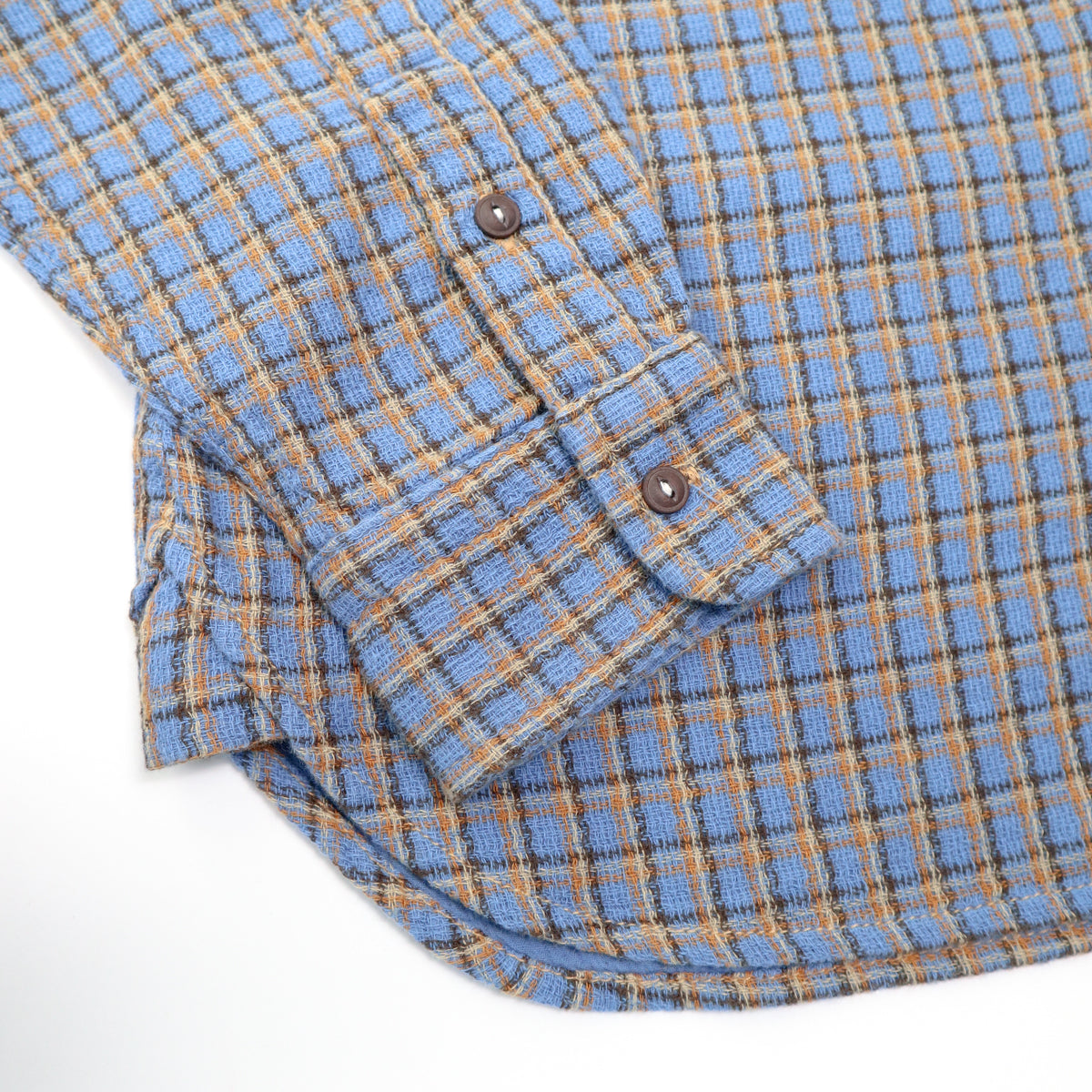 The Ripper Panama Double Gauze Shirt Plaid Ocean