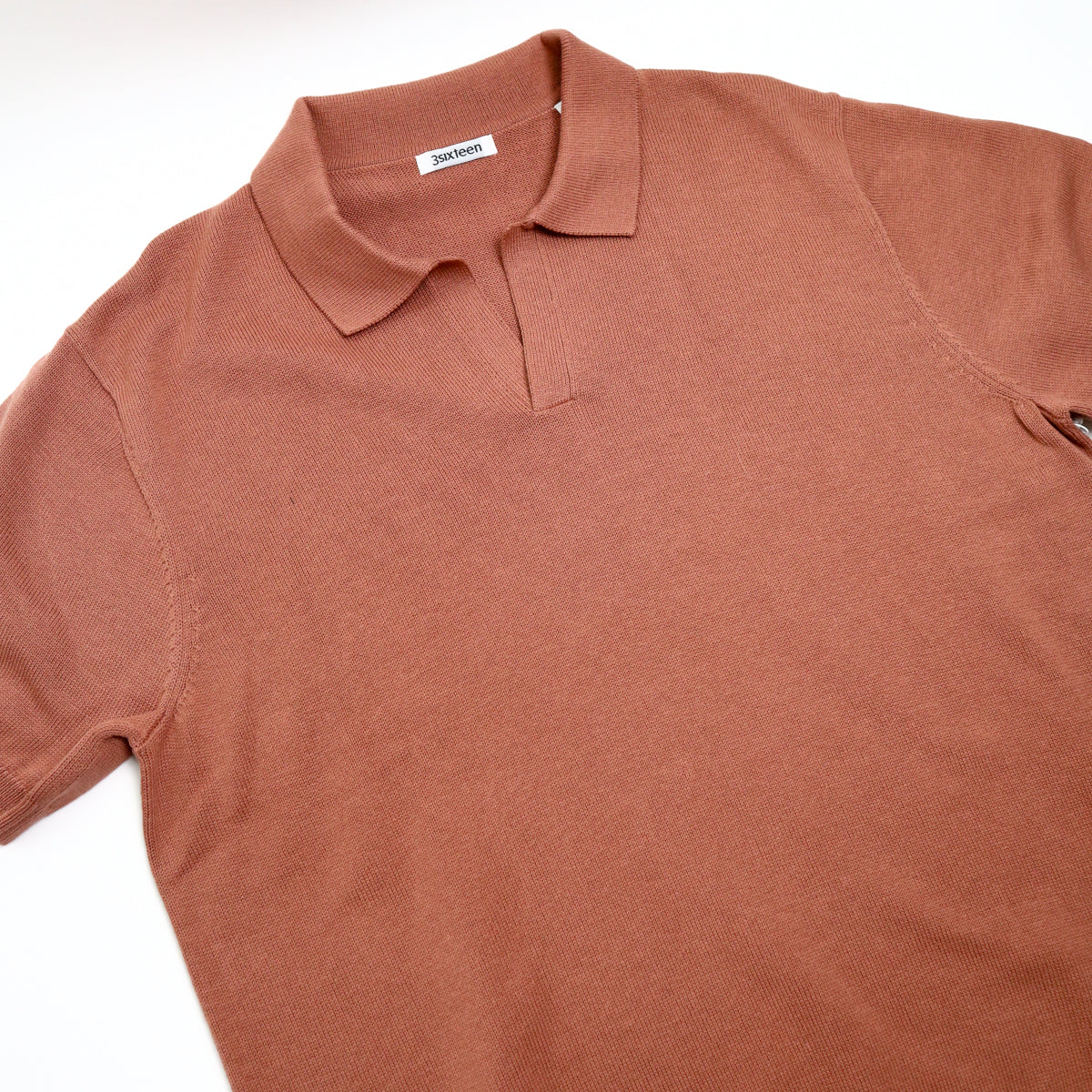 Knit Polo Clay Pima Cotton