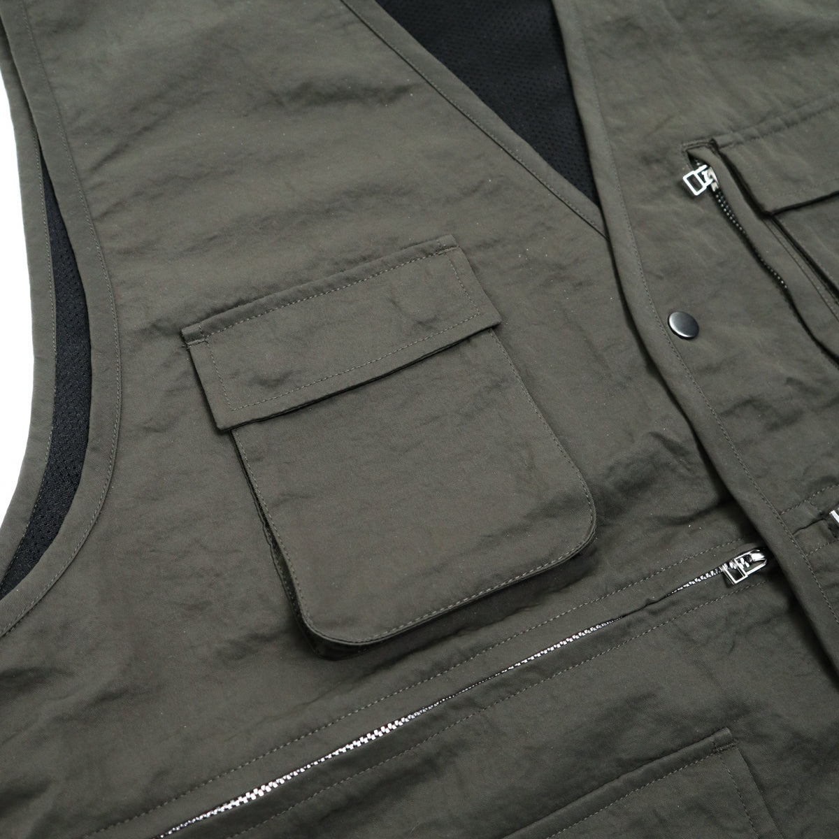 Field Vest Olive Wrinkle Nylon