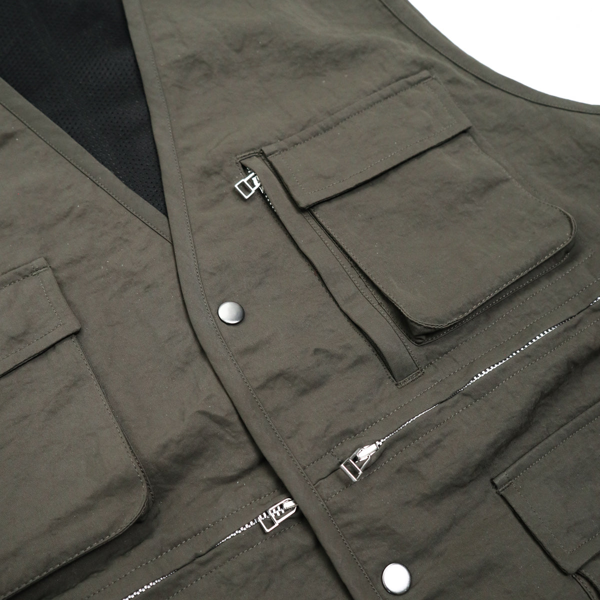 Field Vest Olive Wrinkle Nylon