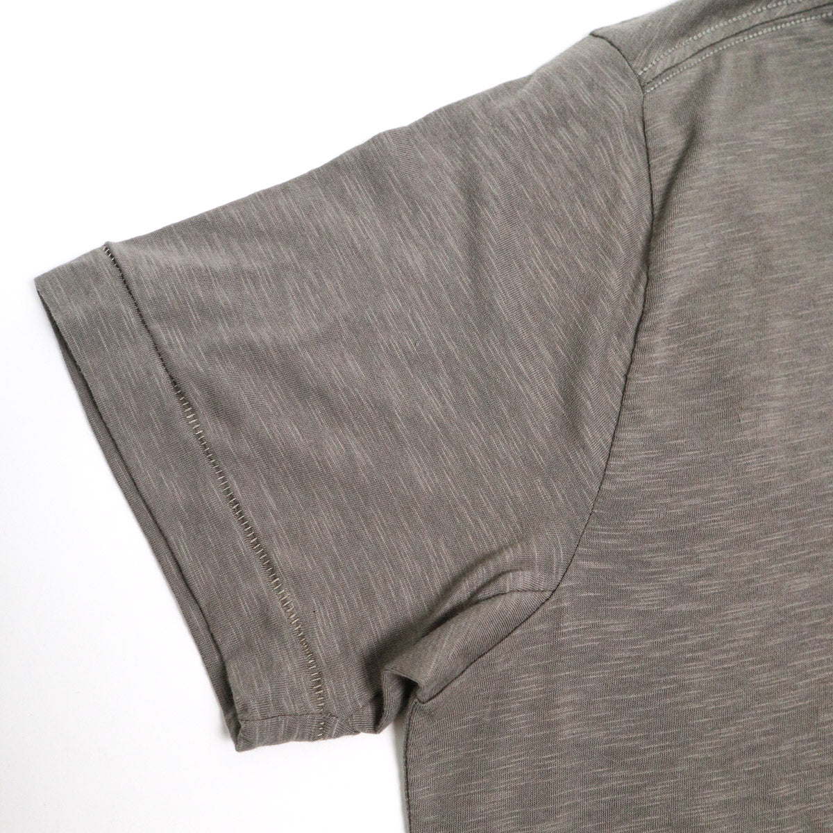 Good Basics SCT04.05 Unisex Short Sleeve Pima Slub Relaxed Fit Tee Vintage Army