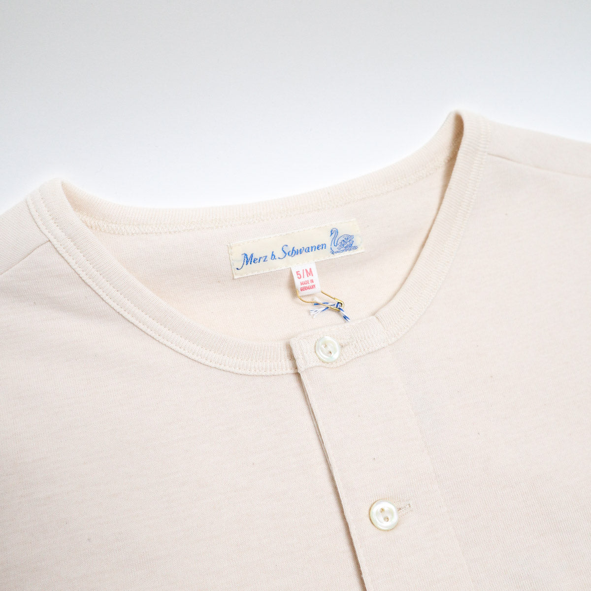 The Originals 207 Loopwheeled Short Sleeve Henley Classic Fit Nature