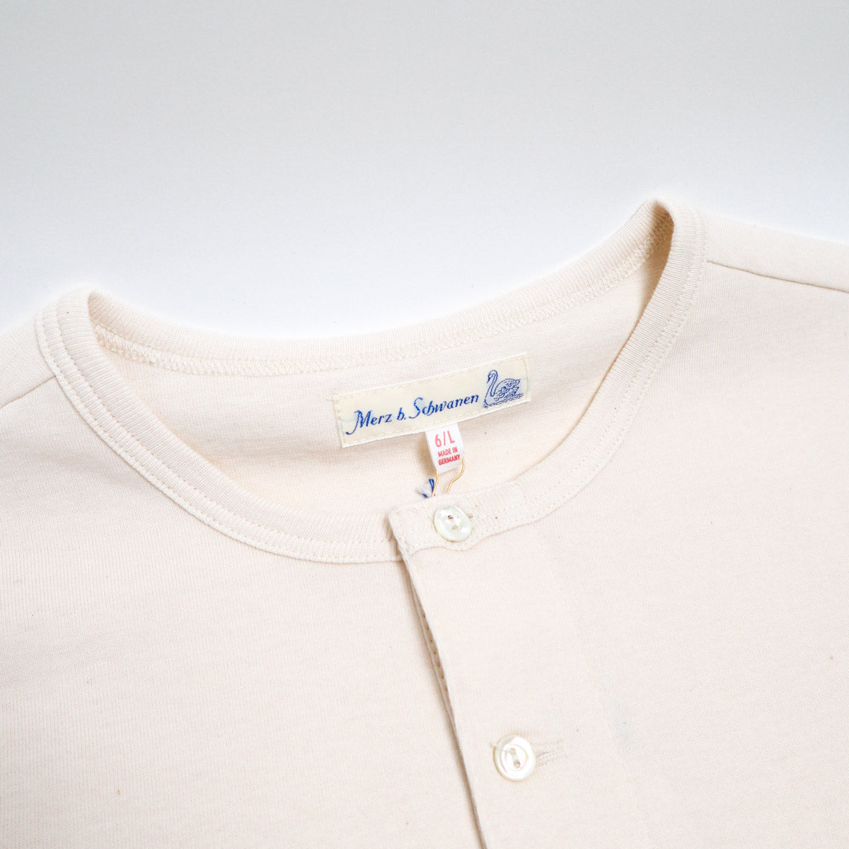 The Originals 206 Loopwheeled Longsleeve Henley Classic Fit Nature