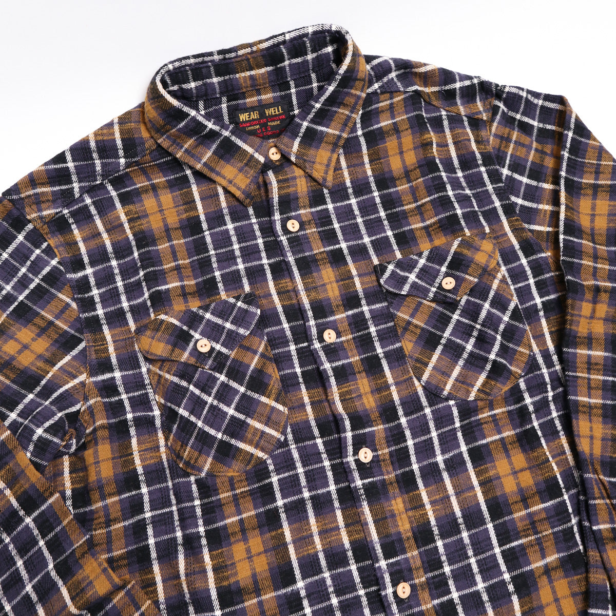 Slubby Flannel Shirt Purple