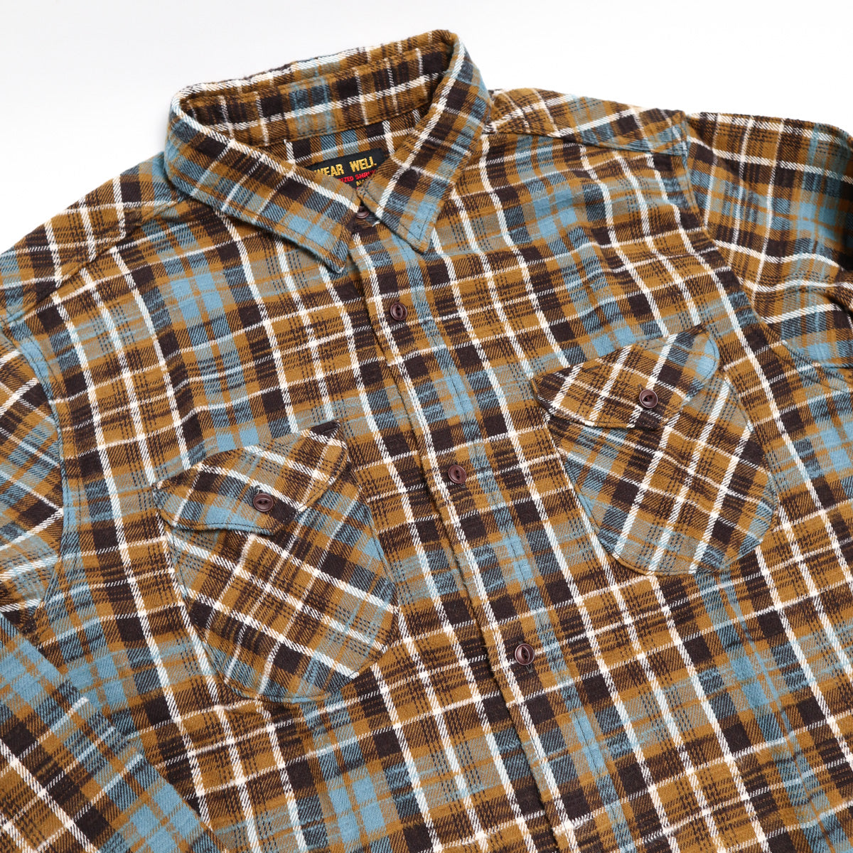 Slubby Flannel Shirt Mustard