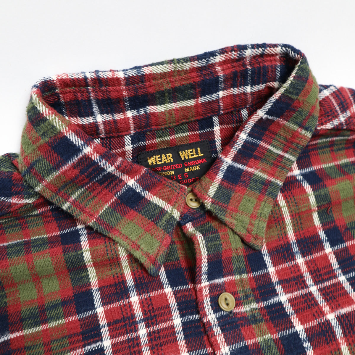 Slubby Flannel Shirt Red