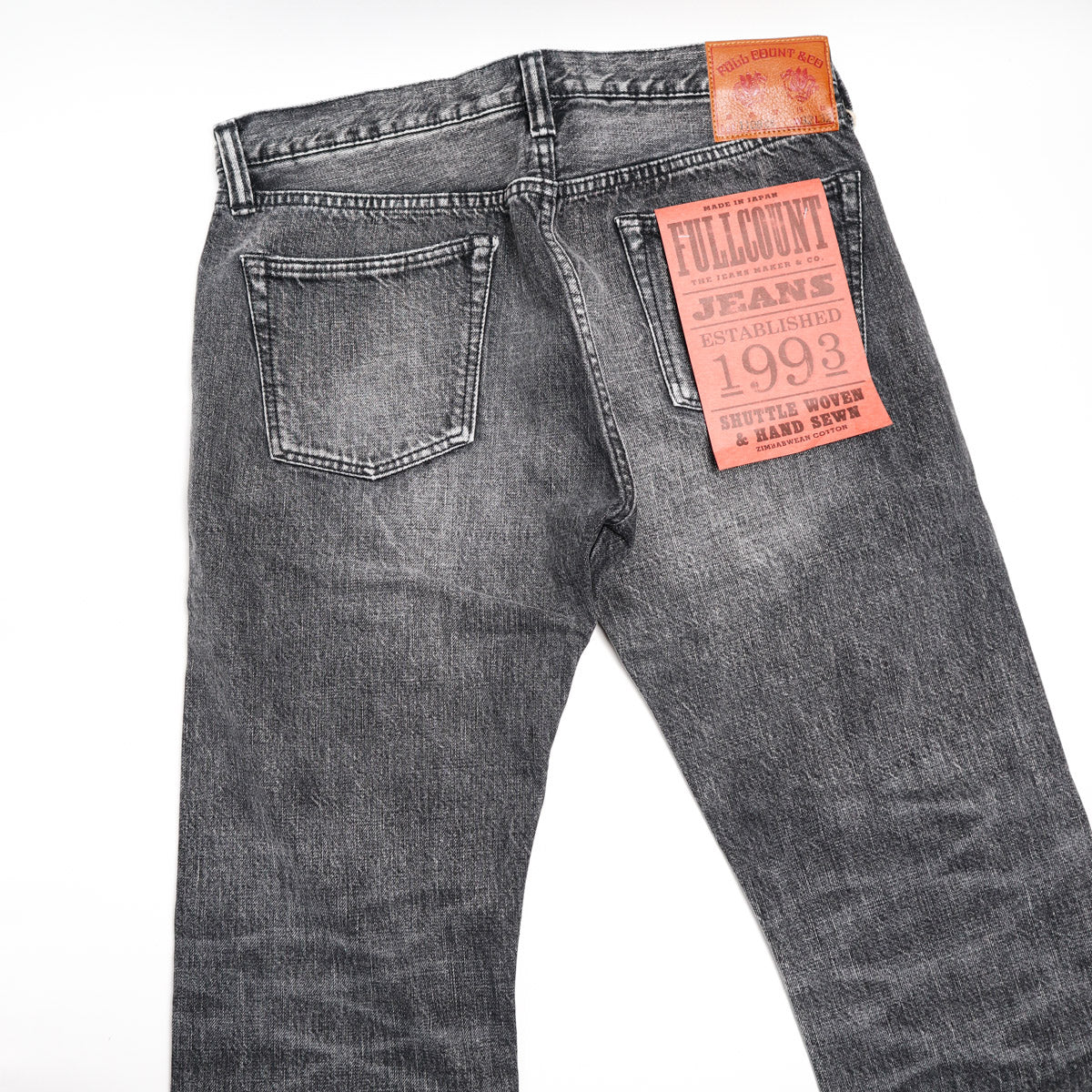 1108BKHW Slim Straight 13.7oz Selvedge Denim Black Dartford