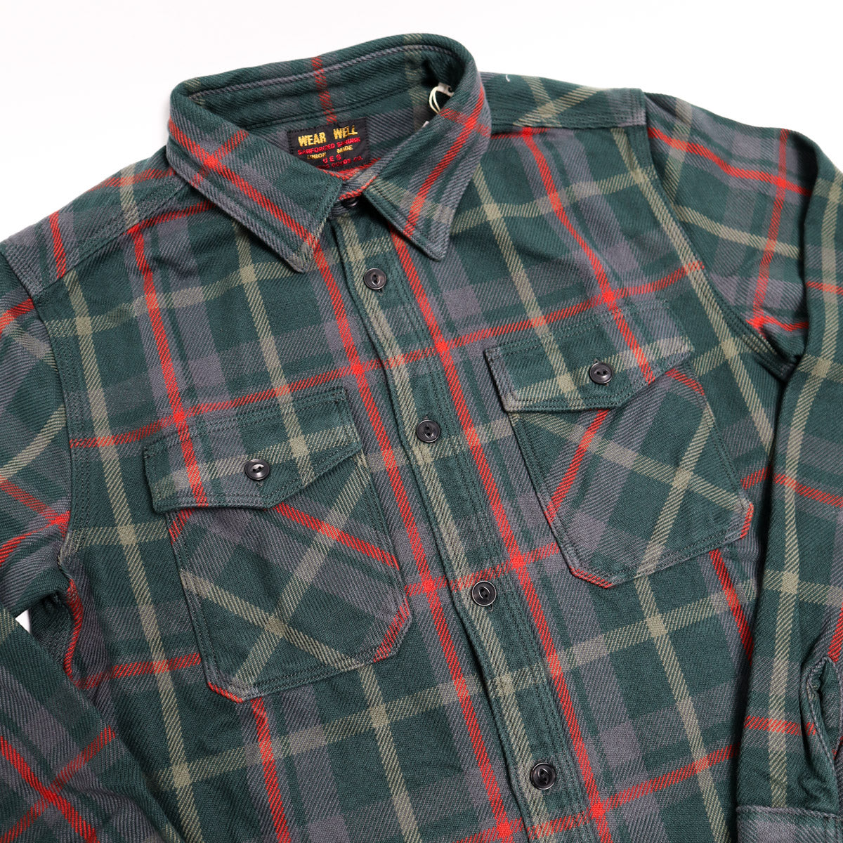 502551 Extra Heavy Flannel Green