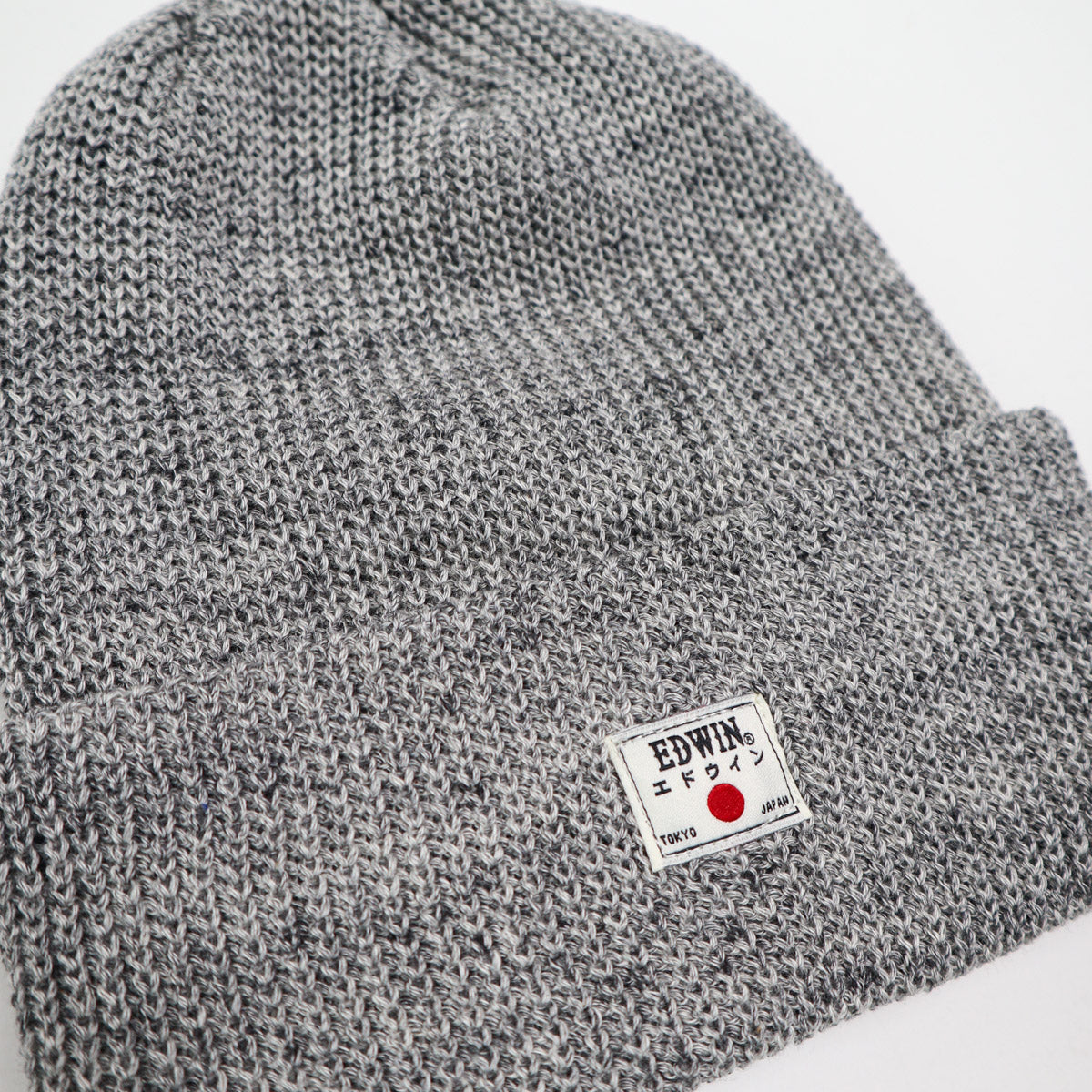 Edwin Shaker Cotton Knit Beanie Storm