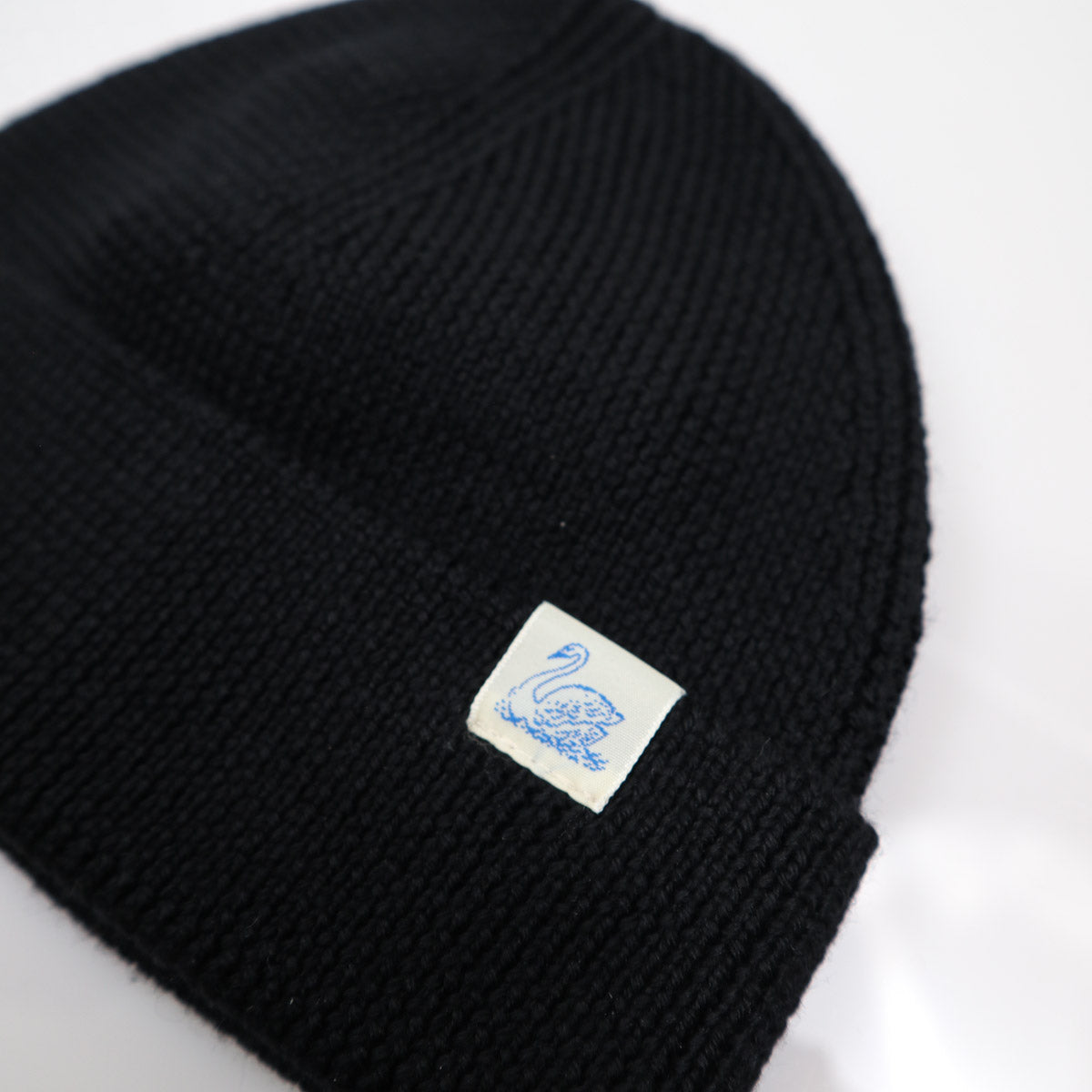 Merino Wool Watch Cap Deep Black