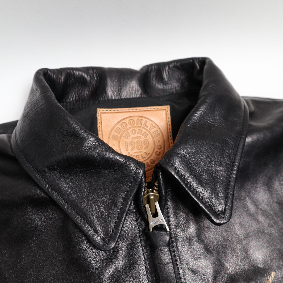 Brooklyn Clothing X Simmons Bilt Tail Gunner Japanese Horsehide Black