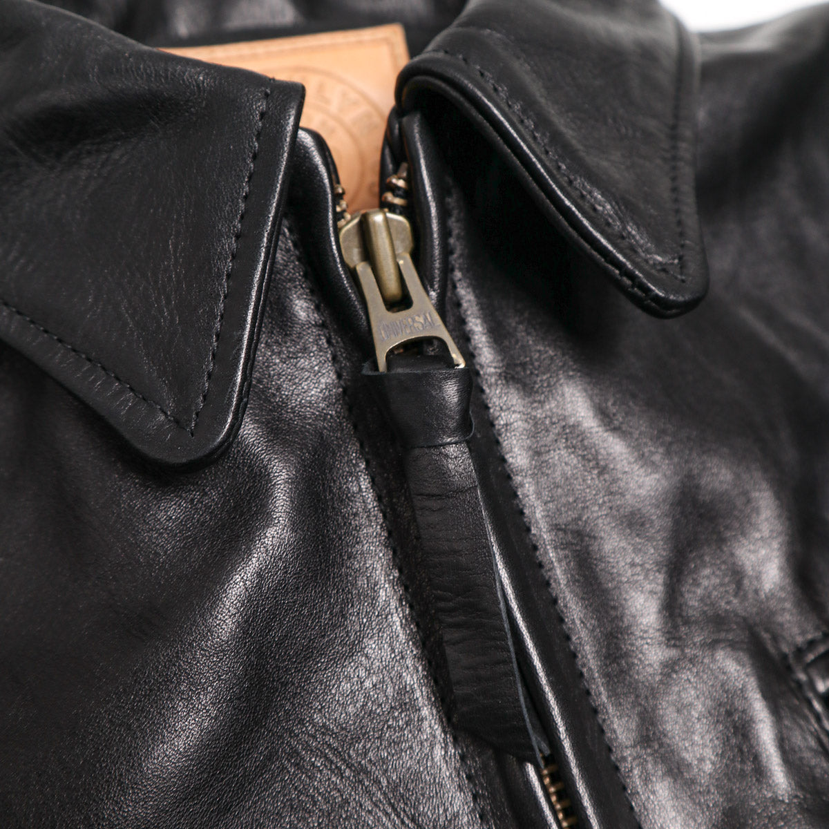 Brooklyn Clothing X Simmons Bilt Tail Gunner Japanese Horsehide Black