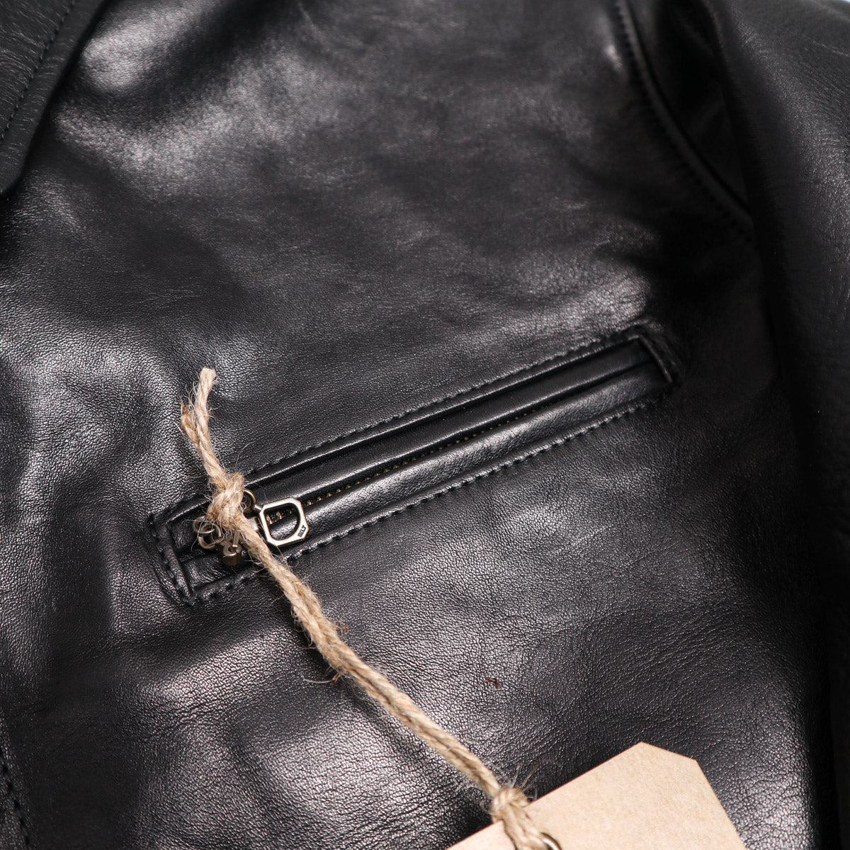 Brooklyn Clothing X Simmons Bilt Tail Gunner Japanese Horsehide Black