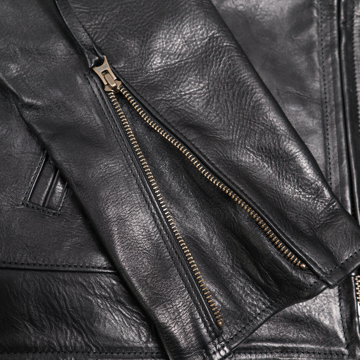 Brooklyn Clothing X Simmons Bilt Tail Gunner Japanese Horsehide Black