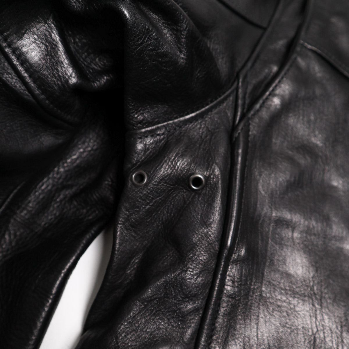 Brooklyn Clothing X Simmons Bilt Tail Gunner Japanese Horsehide Black