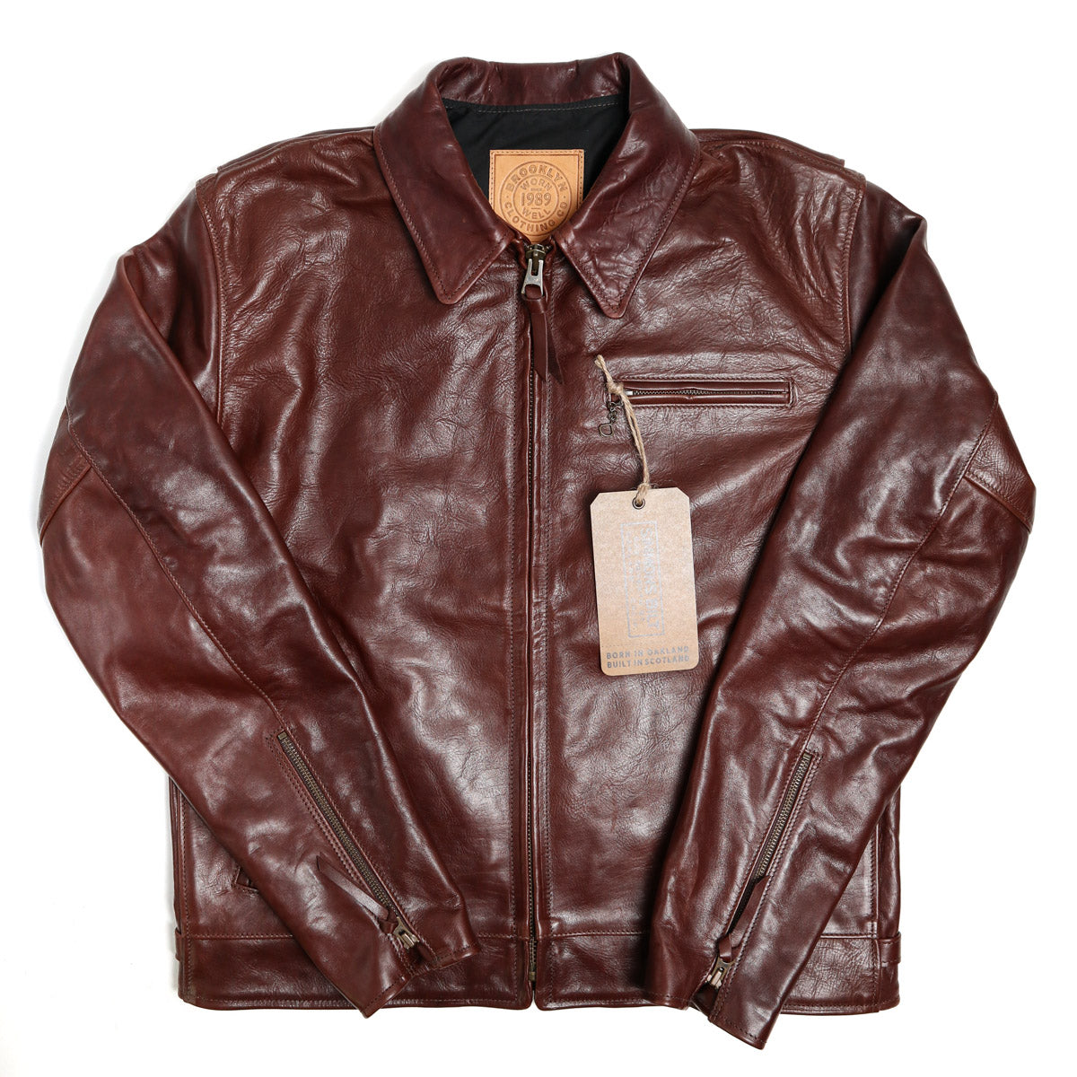 Brooklyn Clothing X Simmons Bilt Tail Gunner Japanese Horsehide Chocolate Brown