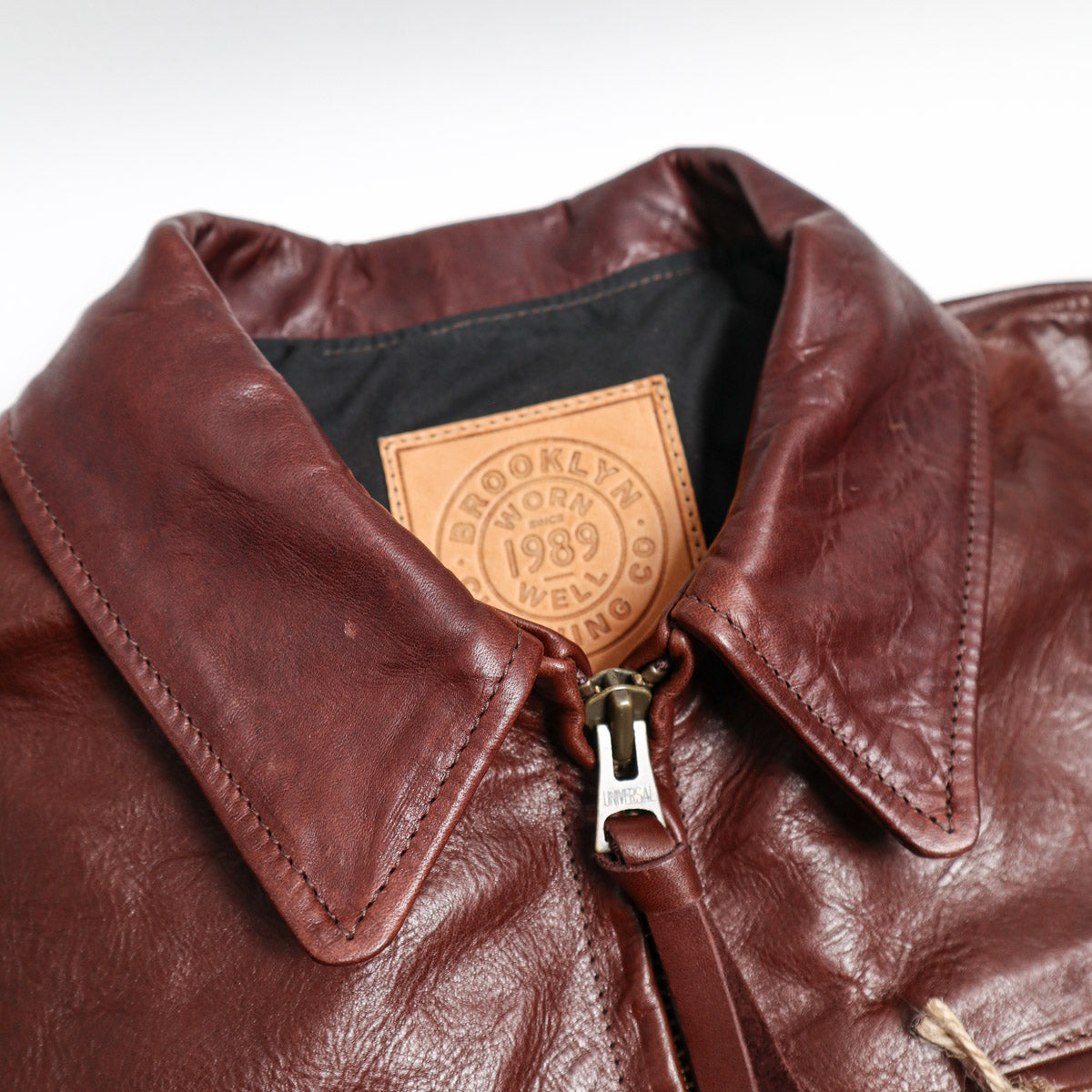 Brooklyn Clothing X Simmons Bilt Tail Gunner Japanese Horsehide Chocolate Brown