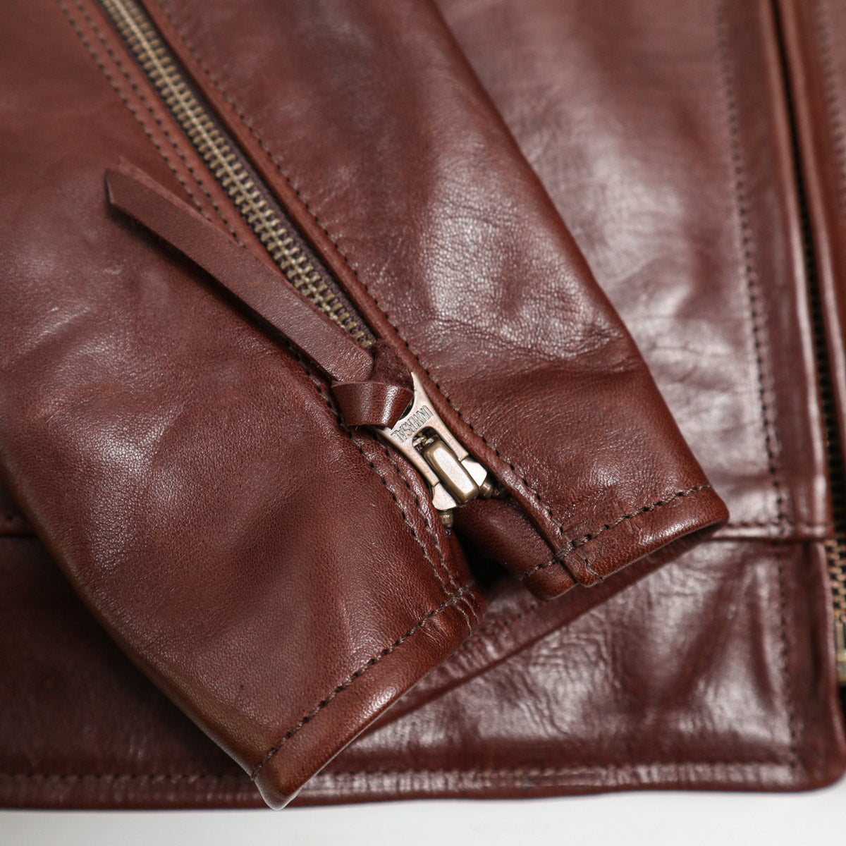 Brooklyn Clothing X Simmons Bilt Tail Gunner Japanese Horsehide Chocolate Brown