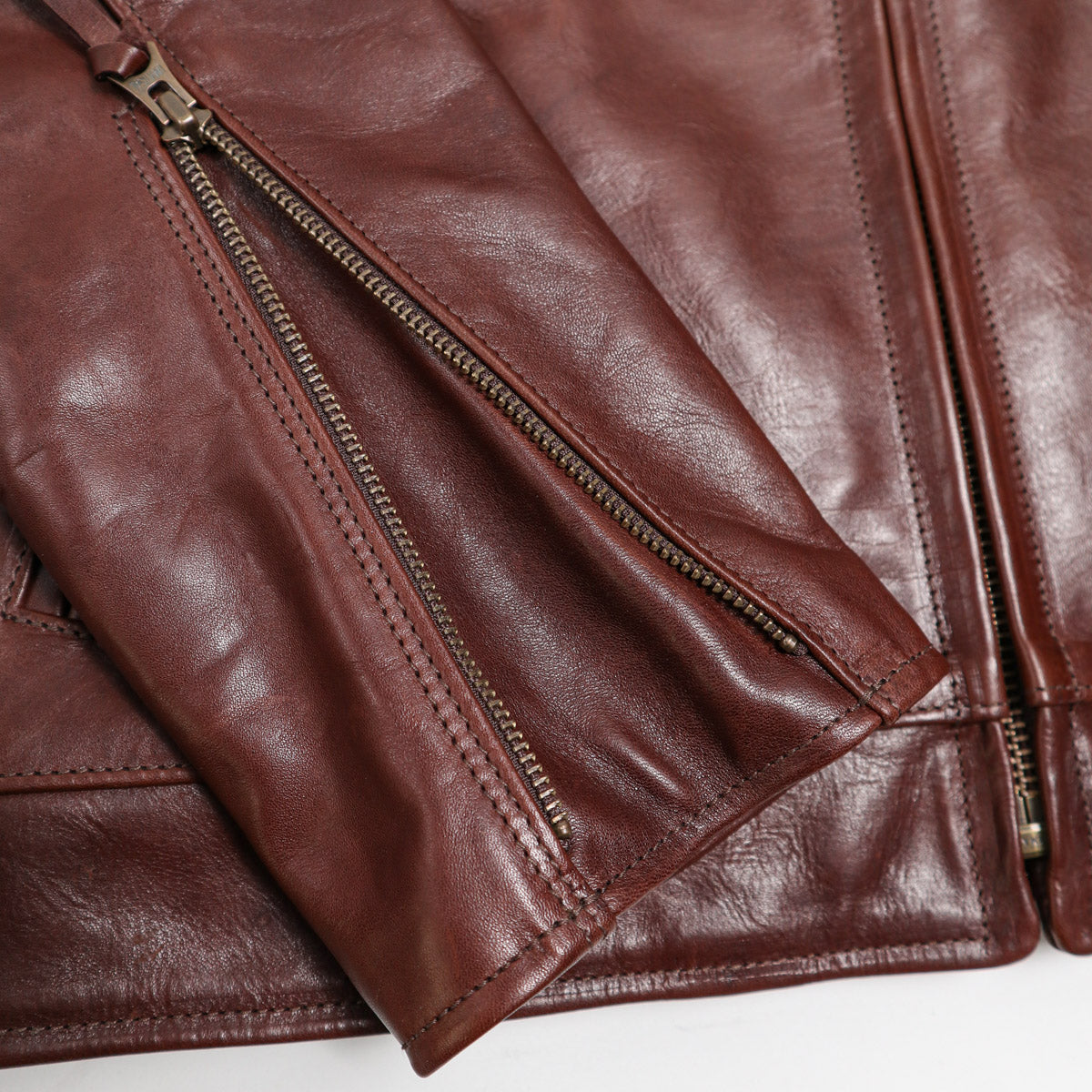 Brooklyn Clothing X Simmons Bilt Tail Gunner Japanese Horsehide Chocolate Brown