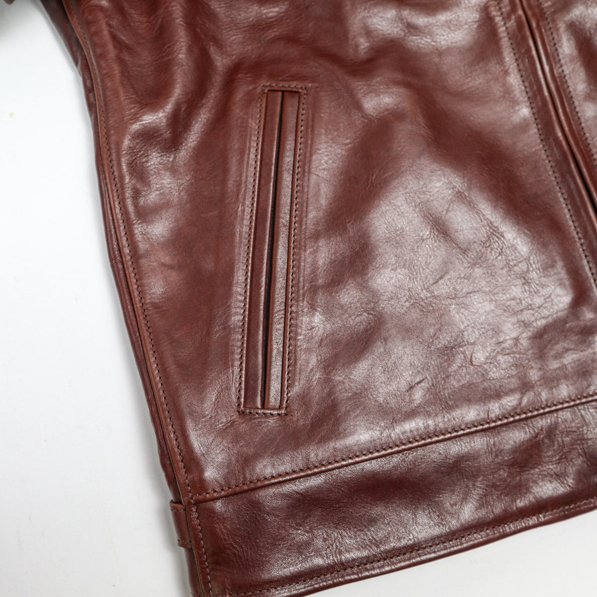 Brooklyn Clothing X Simmons Bilt Tail Gunner Japanese Horsehide Chocolate Brown