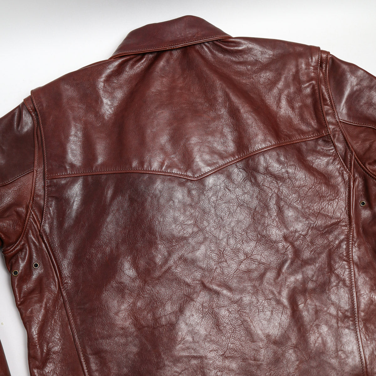 Brooklyn Clothing X Simmons Bilt Tail Gunner Japanese Horsehide Chocolate Brown