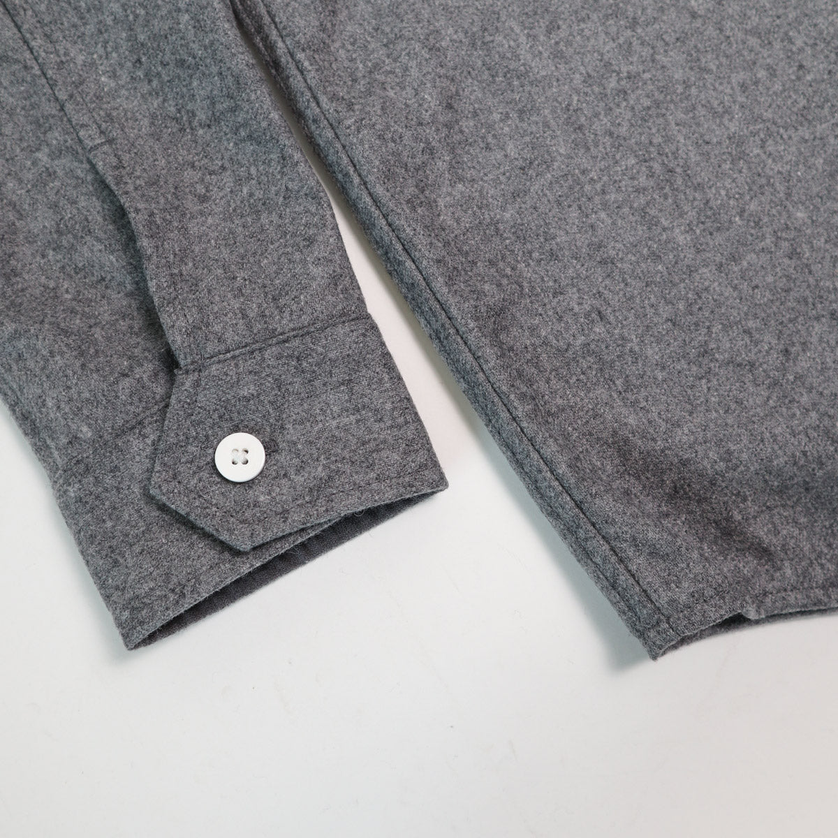 Wool Flannel CPO Shirt Grey