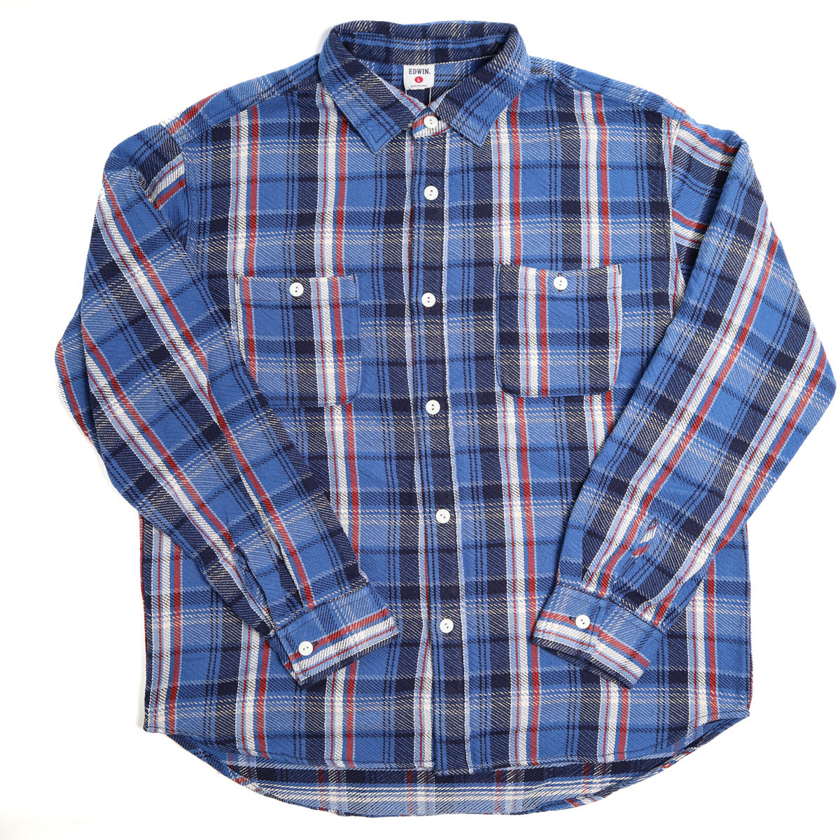 KST063-554 Work Shirt Blue