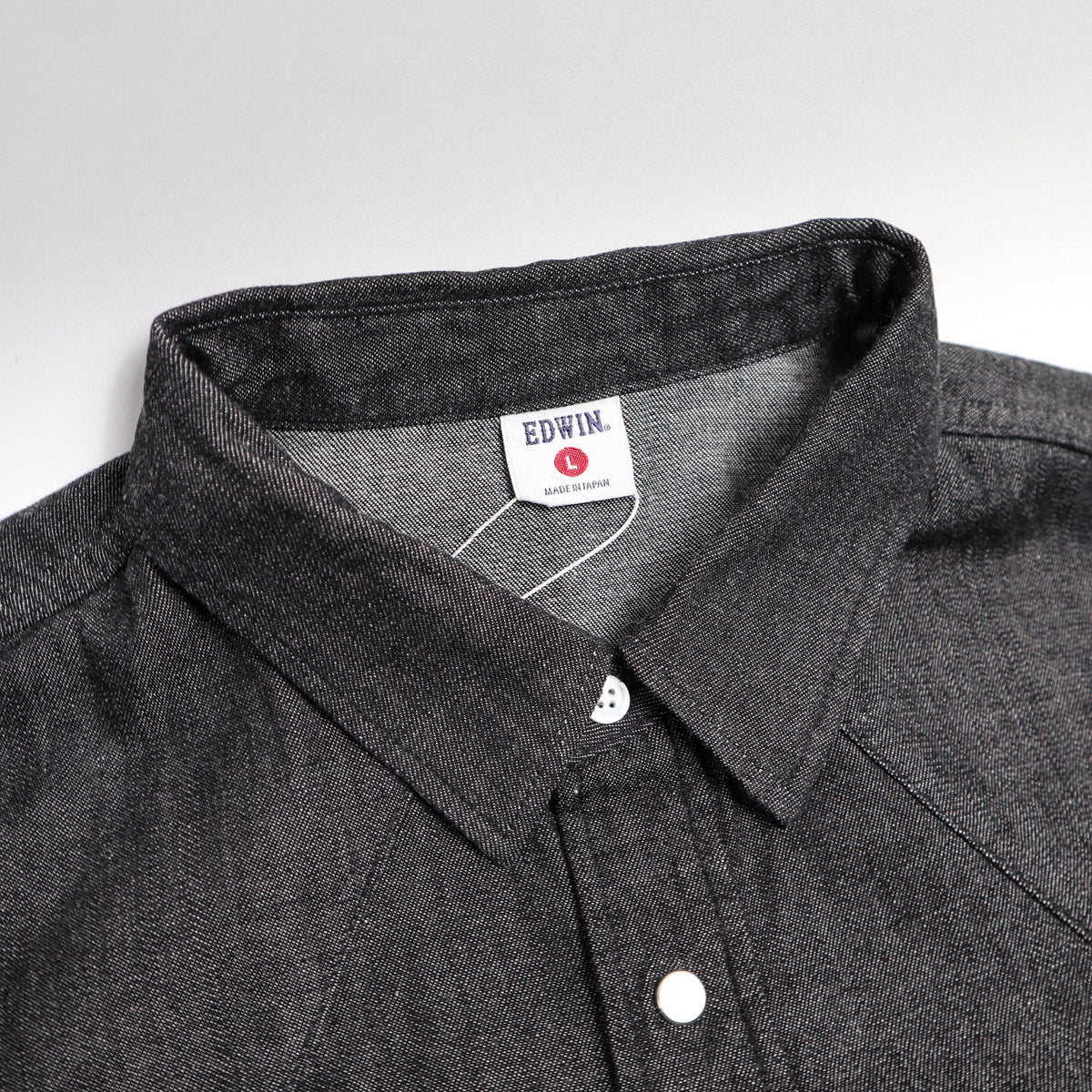 KST069-01 Western Shirt 8oz Black Denim