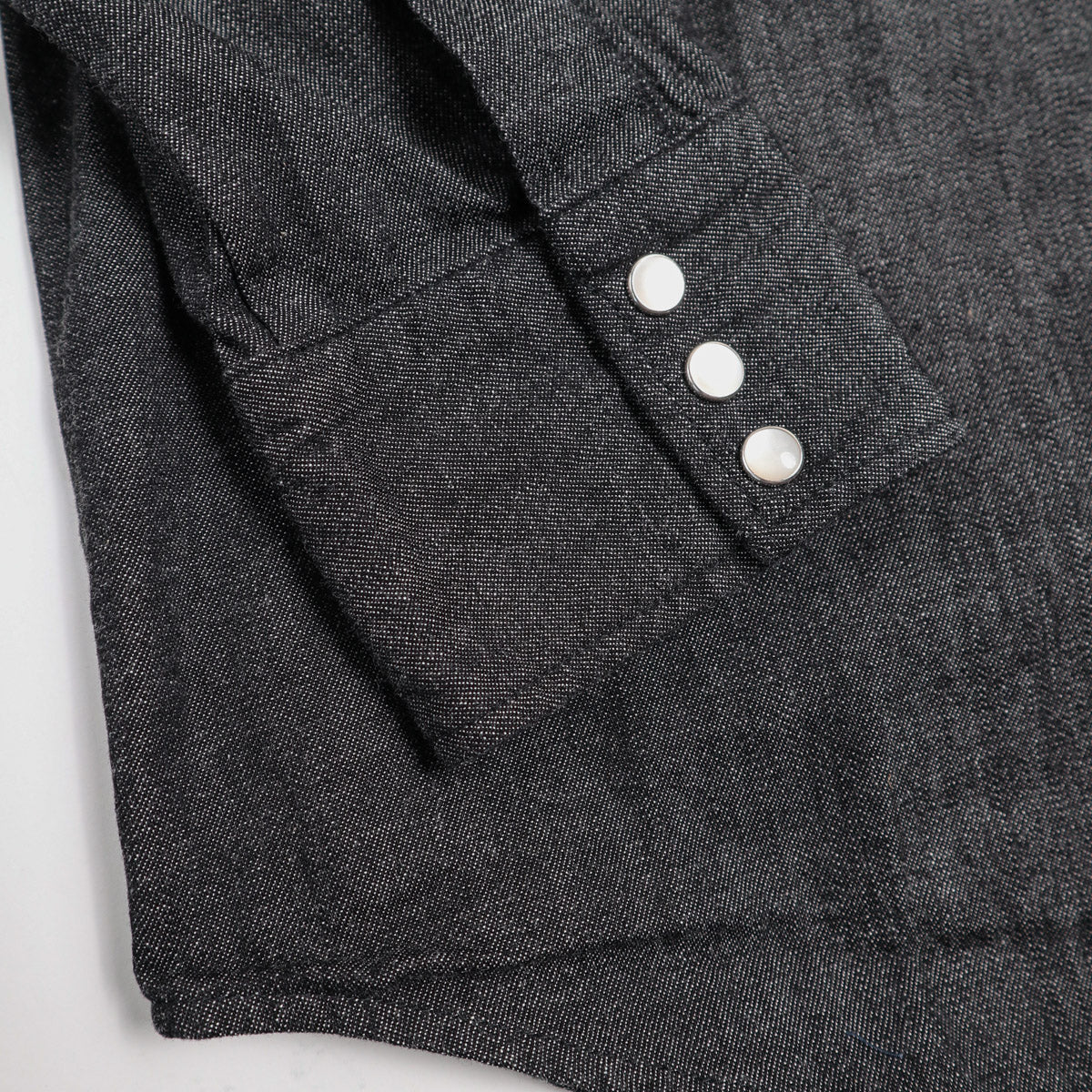 KST069-01 Western Shirt 8oz Black Denim