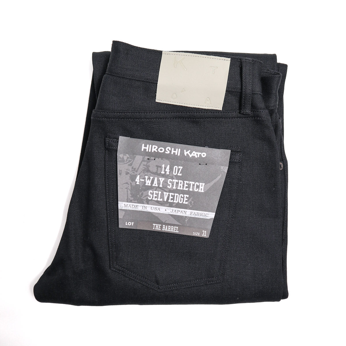 The Barrel Classic Straight 14oz Black Raw Selvedge Denim