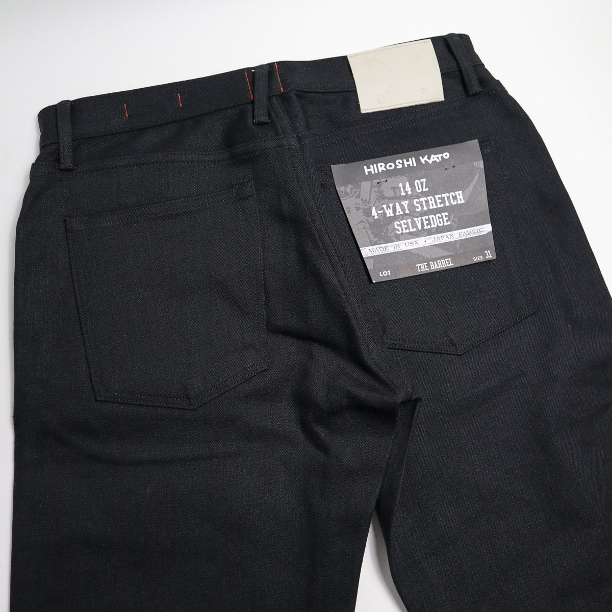 The Barrel Classic Straight 14oz Black Raw Selvedge Denim