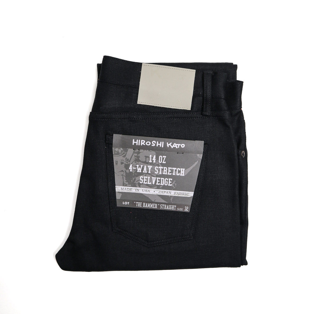 The Hammer Straight 14oz Black Raw Selvedge Denim