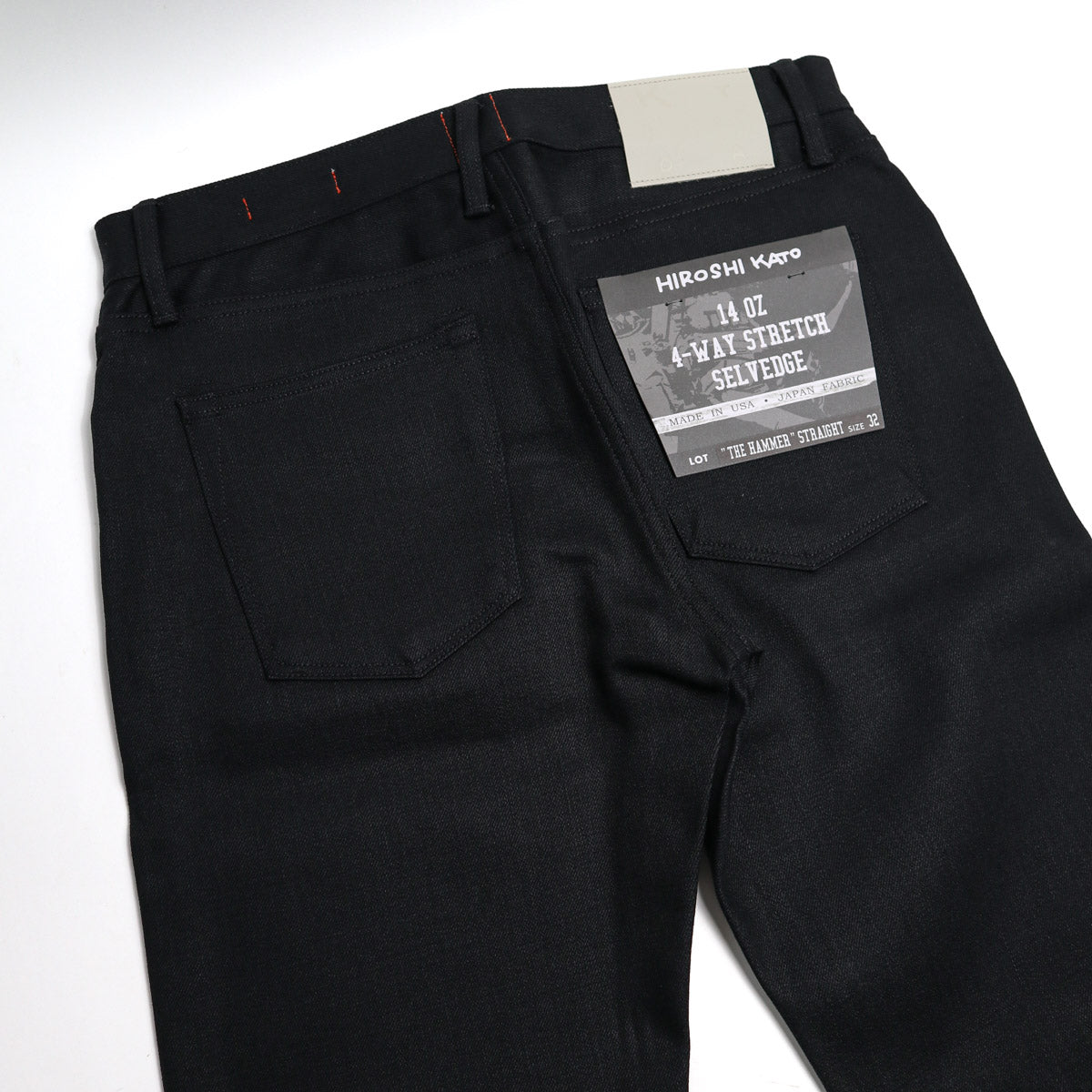 The Hammer Straight 14oz Black Raw Selvedge Denim