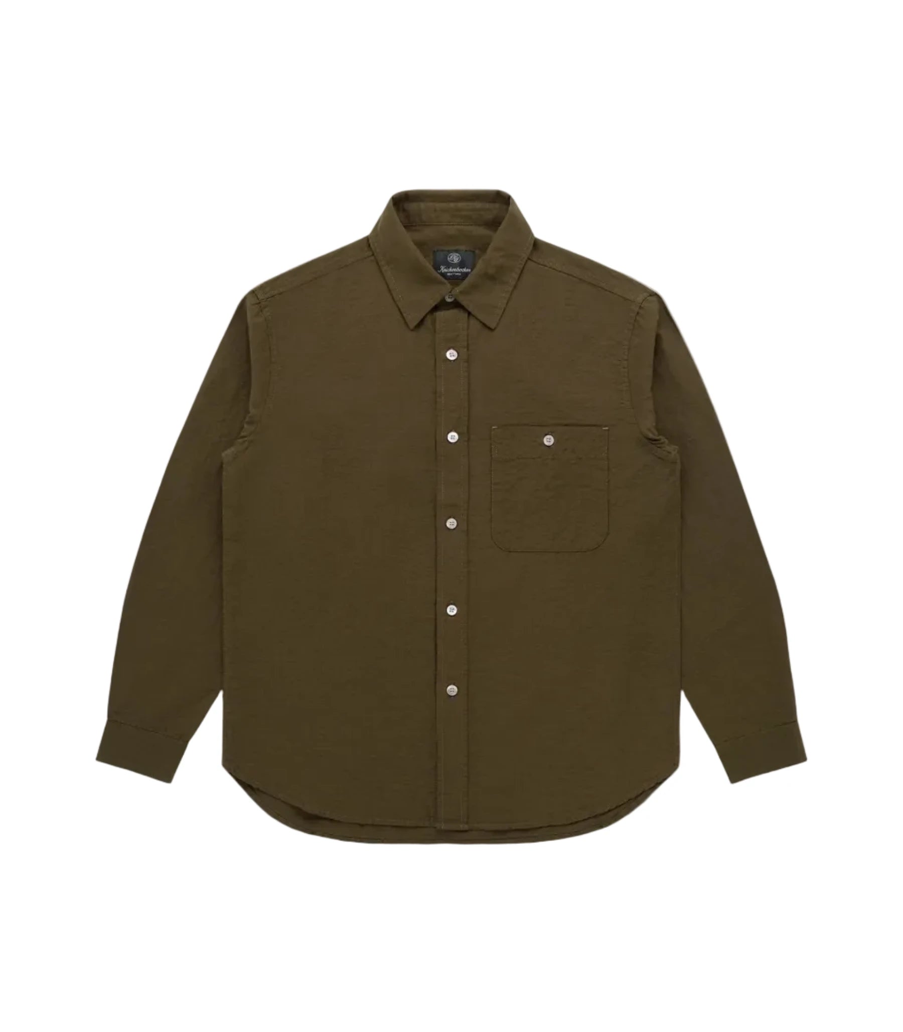Jones Cotton & Linen Shirt Olive