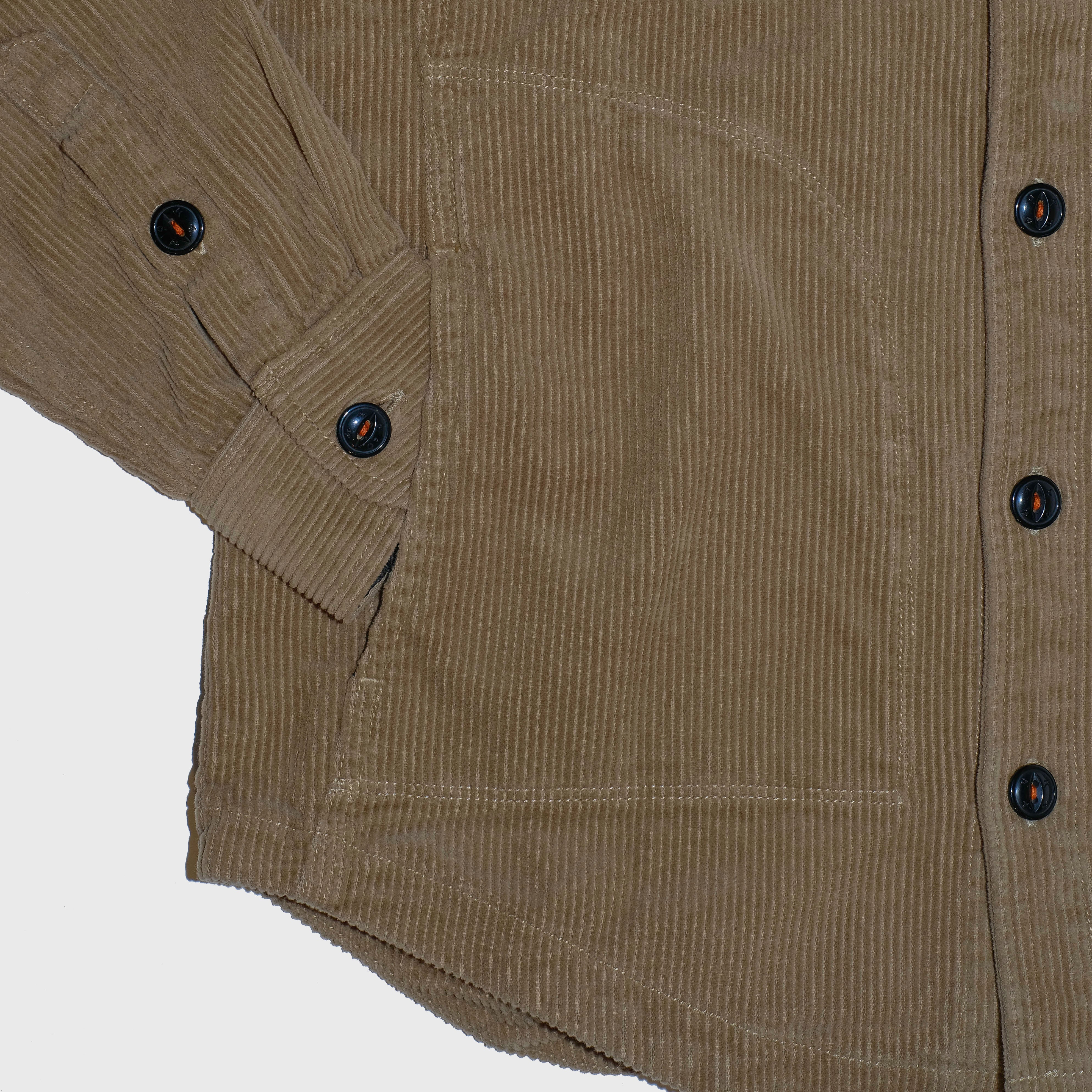 The Anvil Shirt Jacket 8W Corduroy Khaki