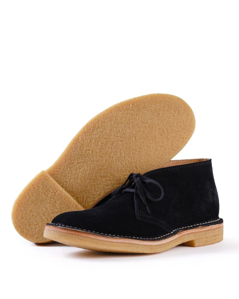 LK-019 Military Desert Boot Japanese Suede Black