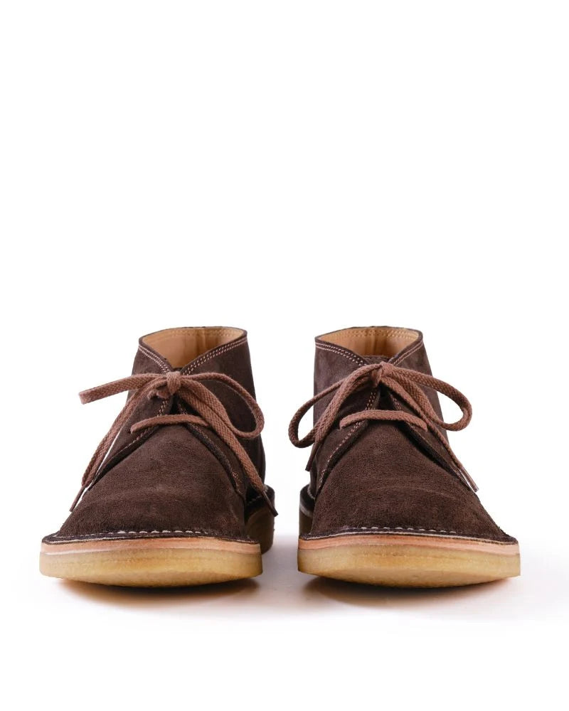 LK-019 Military Desert Boot Japanese Suede Dark Brown