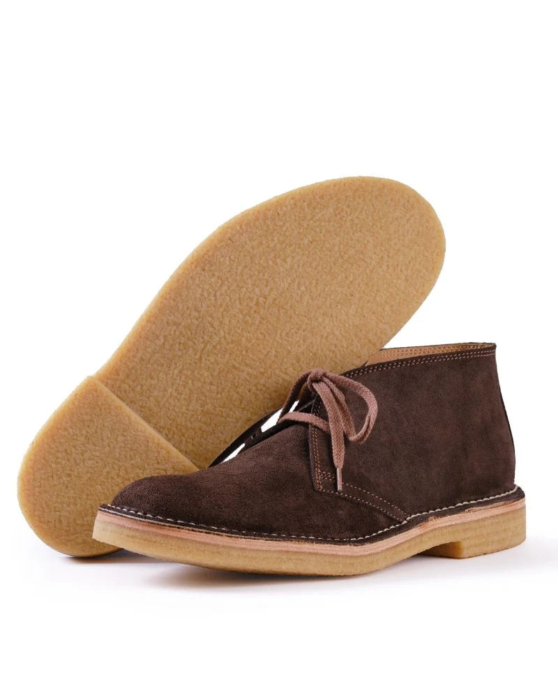 LK-019 Military Desert Boot Japanese Suede Dark Brown