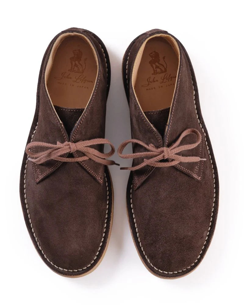 LK-019 Military Desert Boot Japanese Suede Dark Brown