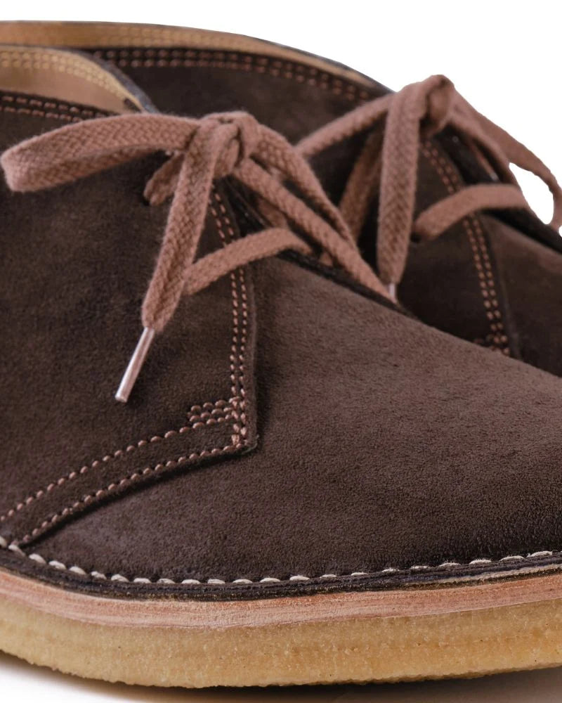LK-019 Military Desert Boot Japanese Suede Dark Brown