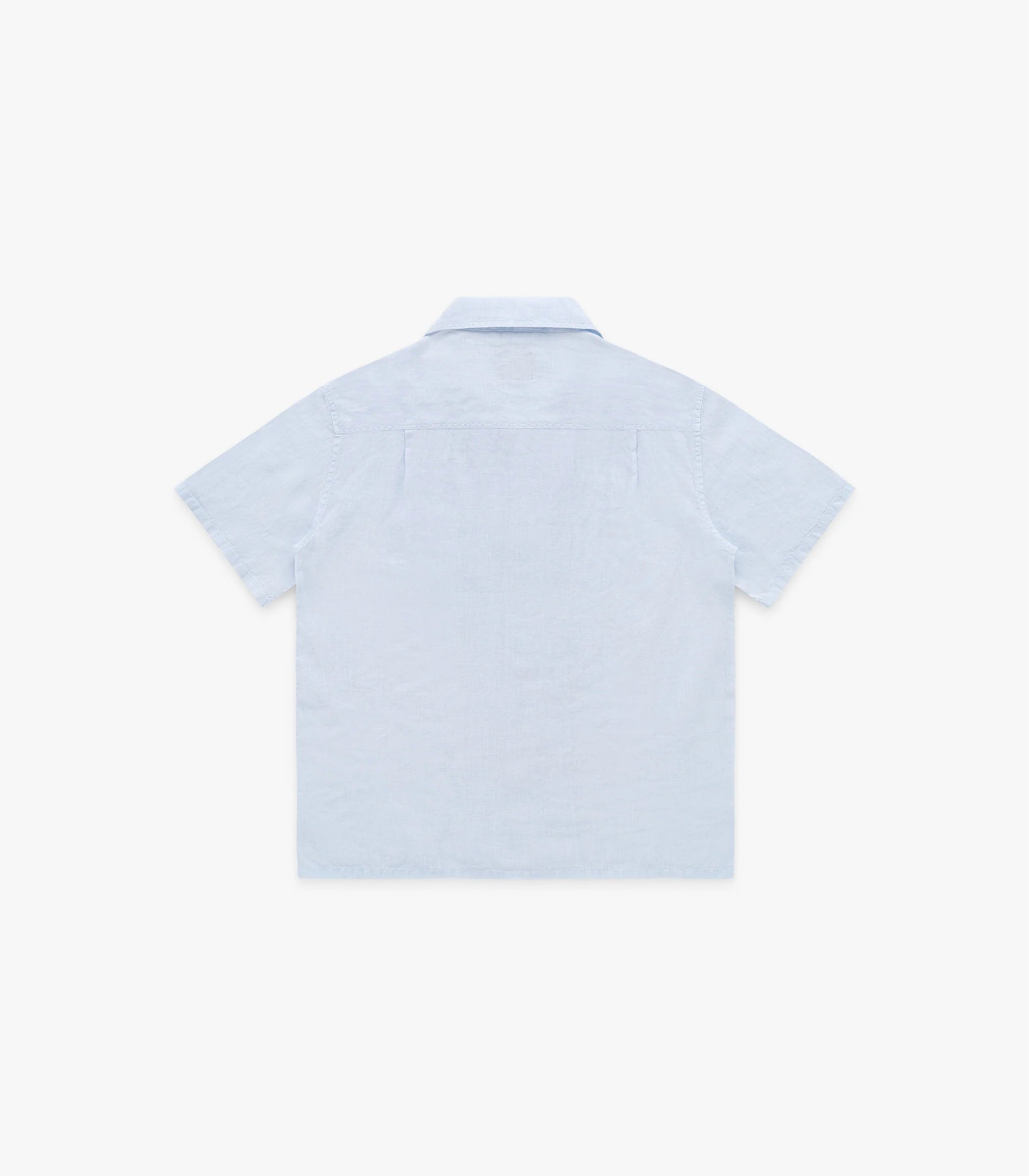 Marina Linen Short Sleeve Shirt Sky