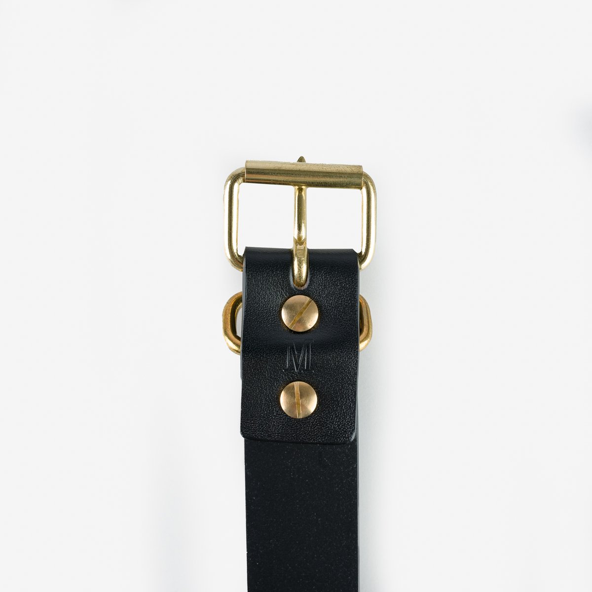 OGL Single Prong Brass Roller Buckle Leather Belt Hand Dyed Black —  Brooklyn Clothing