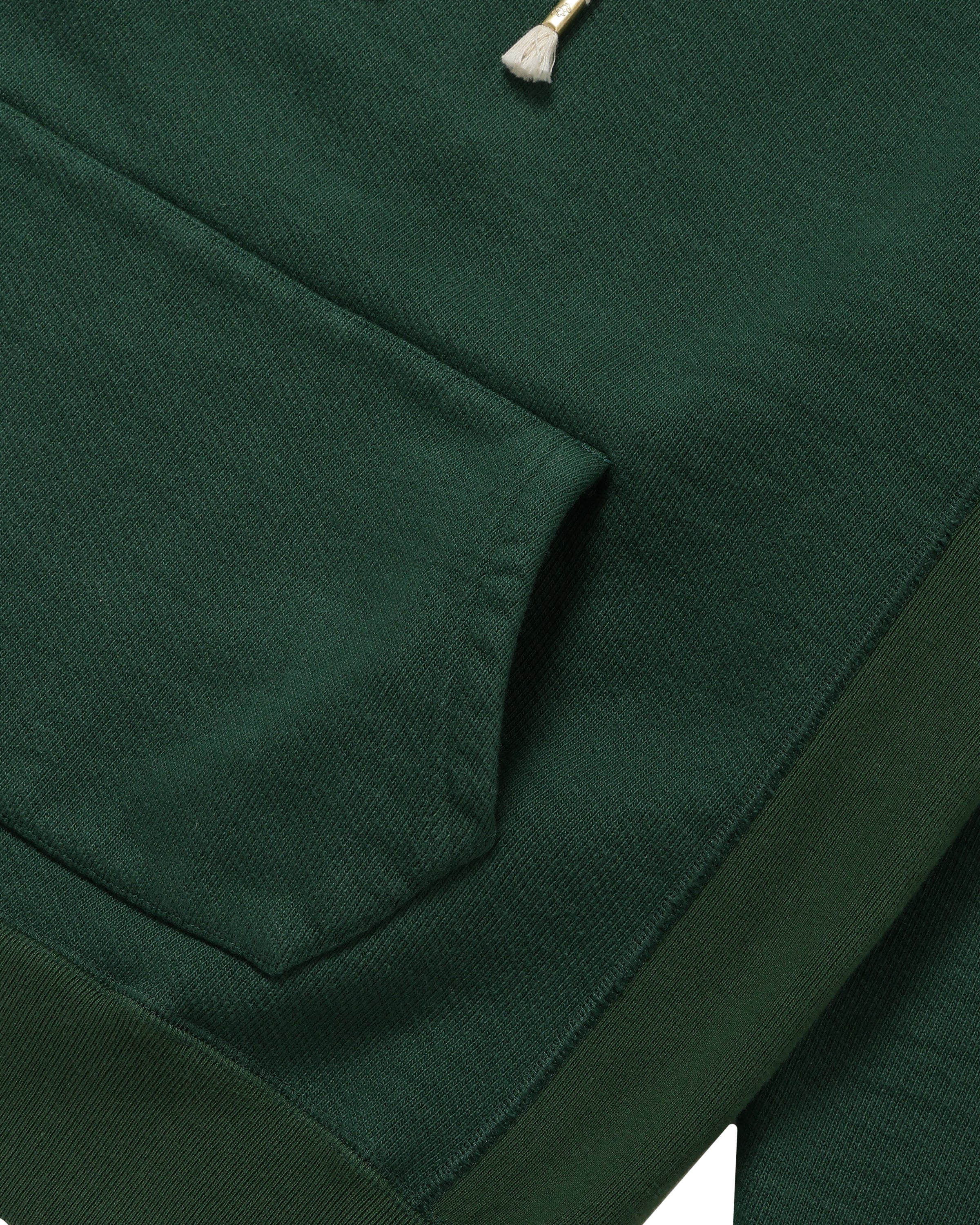 Pullover Hoodie Double Heavyweight French Terry Racing Green