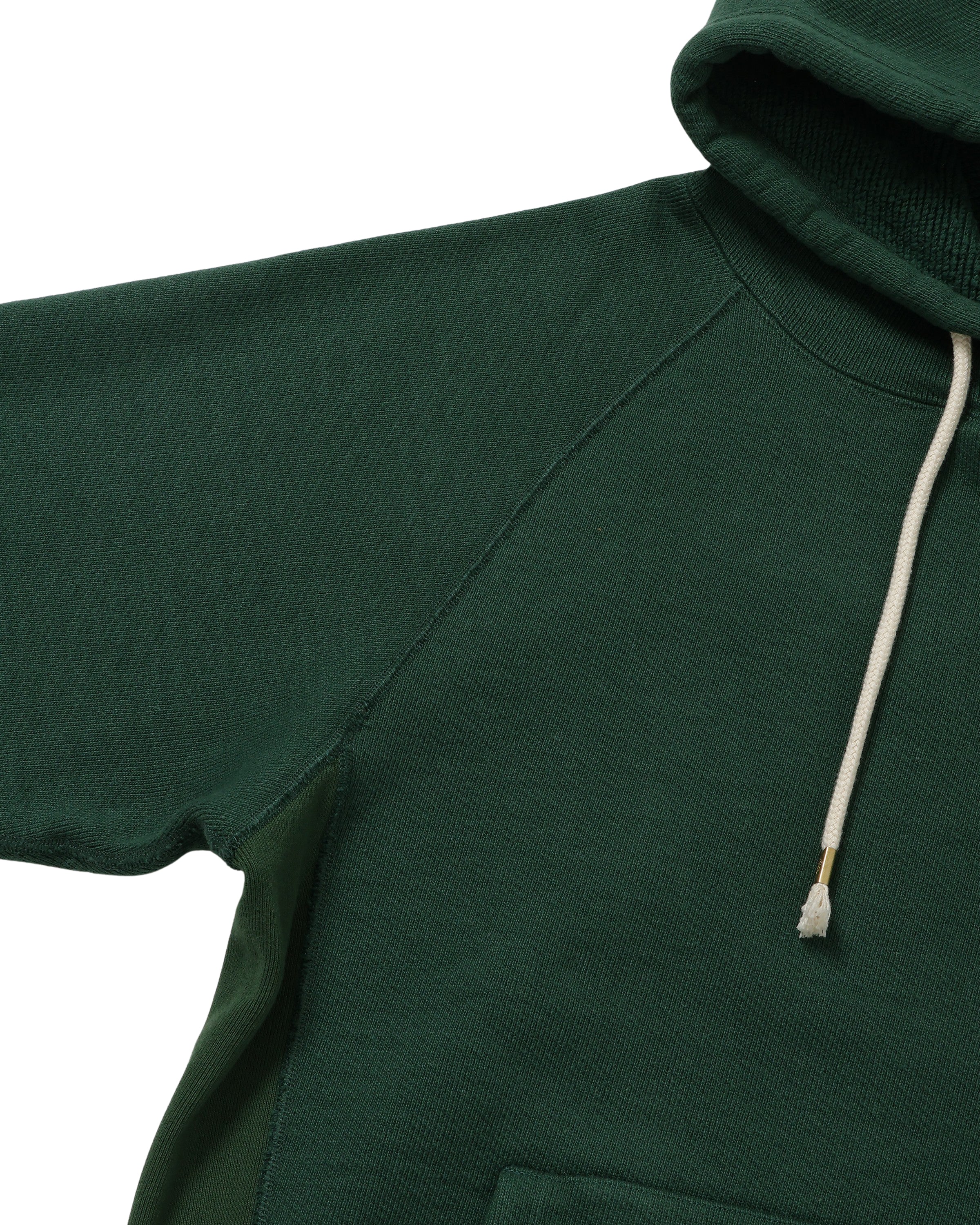 Pullover Hoodie Double Heavyweight French Terry Racing Green