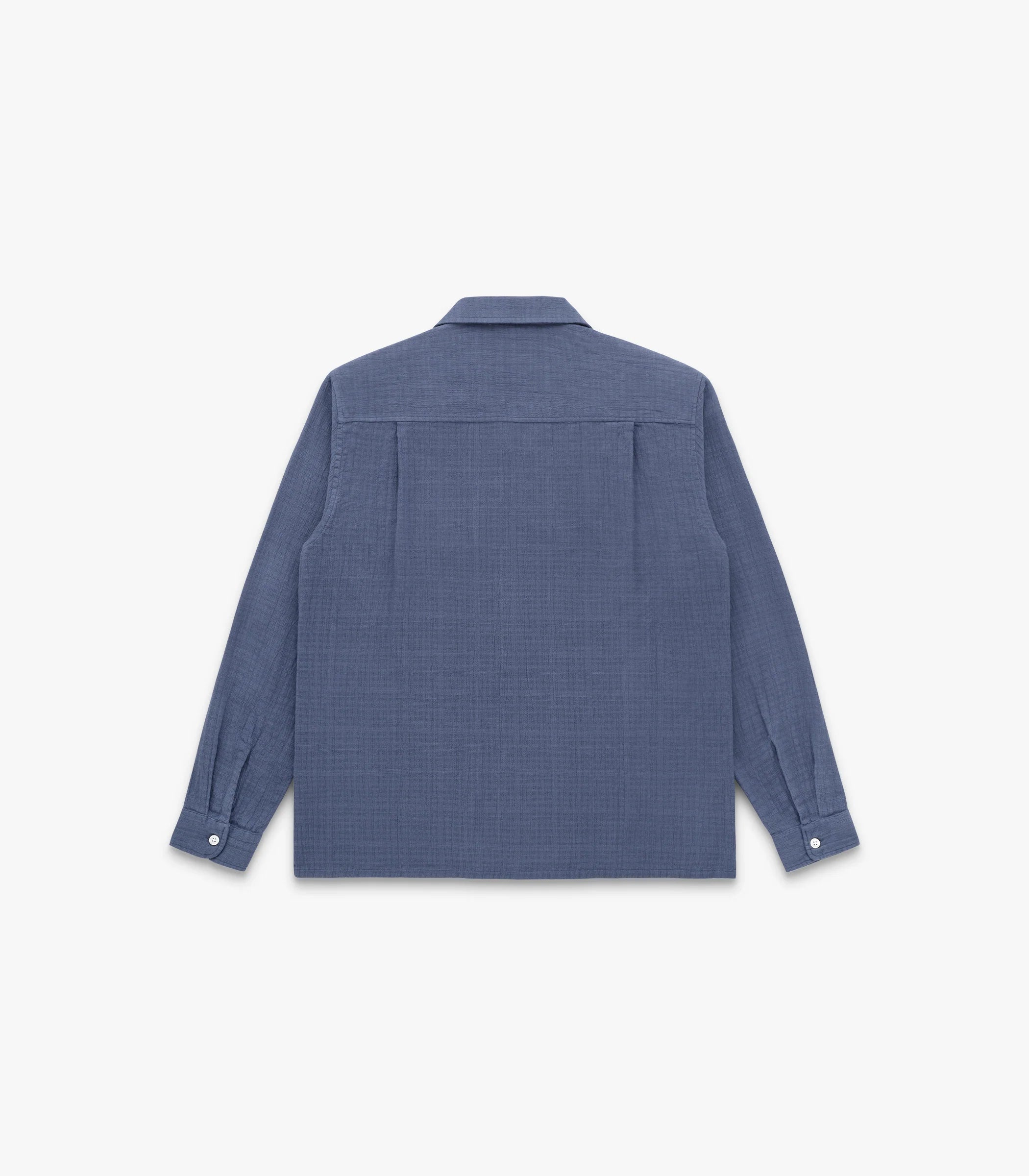 Penny Loom Cotton Shirt Bering Blue